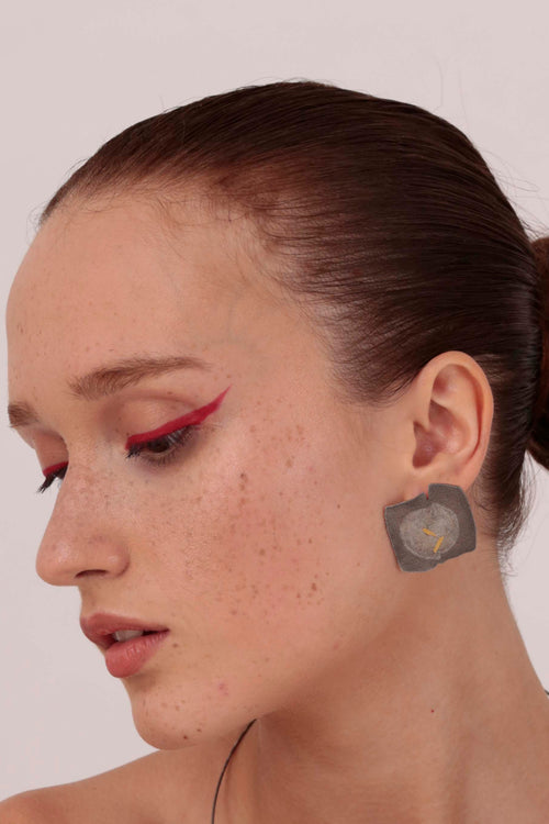 '56 Silver and Gold Earring